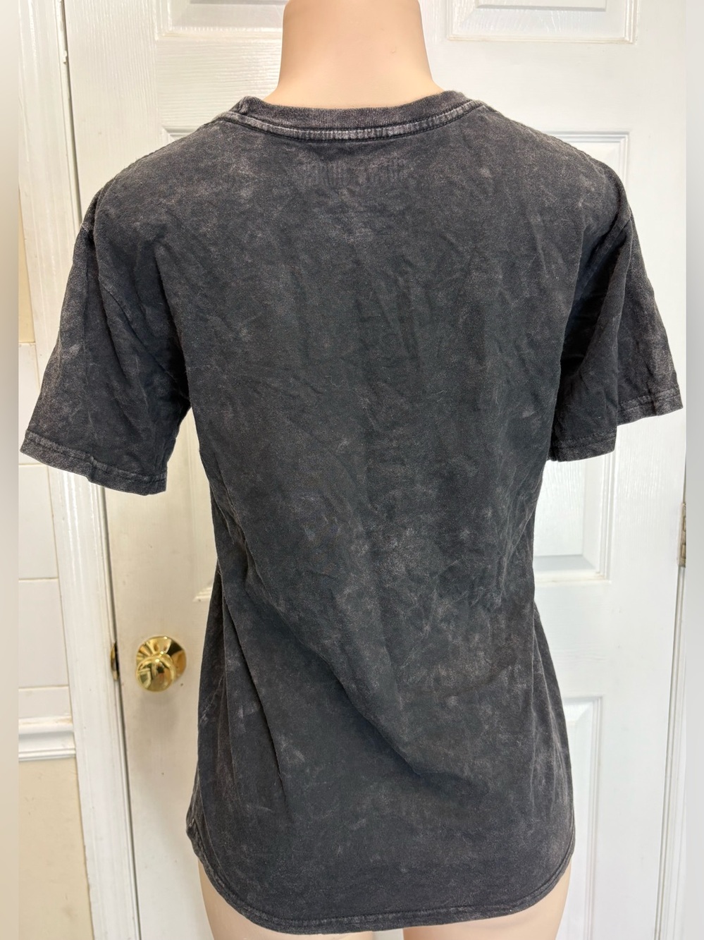 Guns N Roses Graphic Band Tee Acid Wash Black Rock T Shirt Size Large - Picture 4 of 8